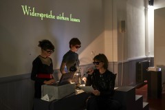 Lecture Performance Widersprüche wirken lassen, 04.07.2023, Aula Wartenau HFBK Hamburg, Fotocredits: Volker Renner